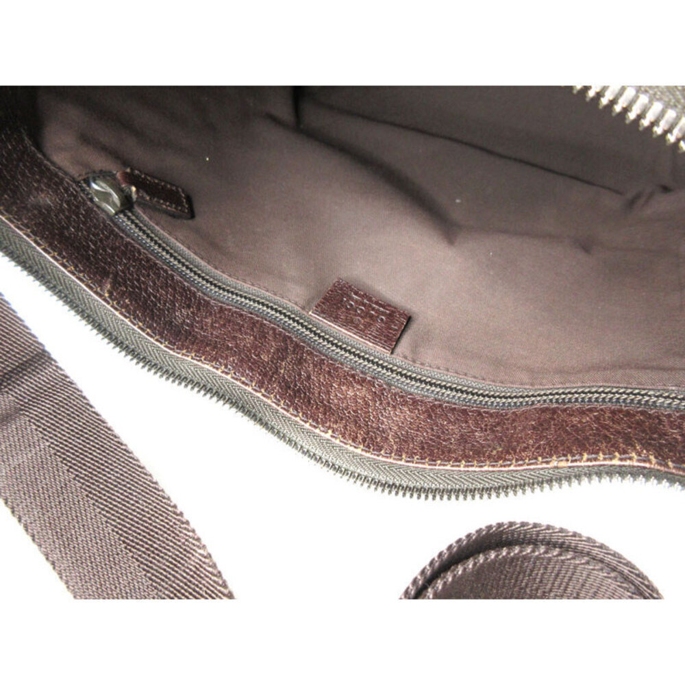 GUCCI Shoulder Crossbody Bag Brown Beige - Picture 10 of 10